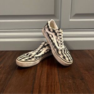 VANS Black Gingham Skate Shoes